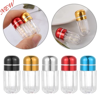 

10pcs New Colorful Empty Clear Pill Case Plastic Bottle Drug Container Capsule Shell Weekly Tablet Medicine Splitters Holder Box
