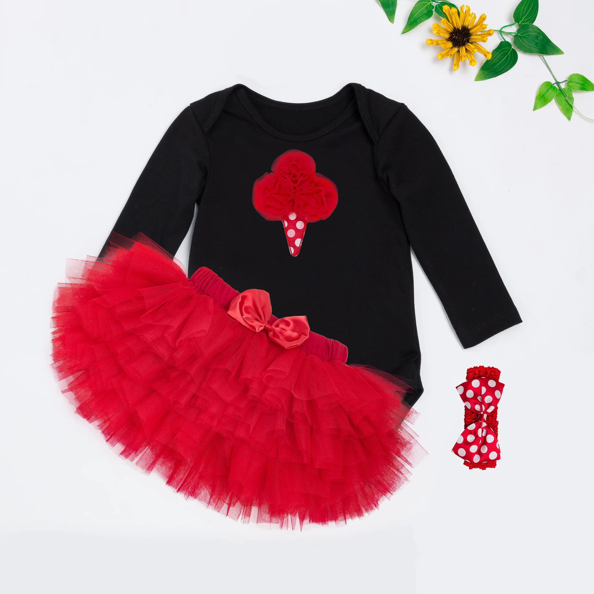 baby girl outfit 03 Puckcovi/комплект одежды для малышей от 0 до 2 лет, одежда для маленьких девочек Рождественские наряды для малышей боди с юбкой-пачкой и комплекты с надписью «Harihand» - Цвет: baby girl outfit 03