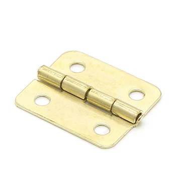 

10x Kitchen Cabinet Door 4 Holes Drawer Hinges Jewelry Box Furniture 18x16mm 77UC