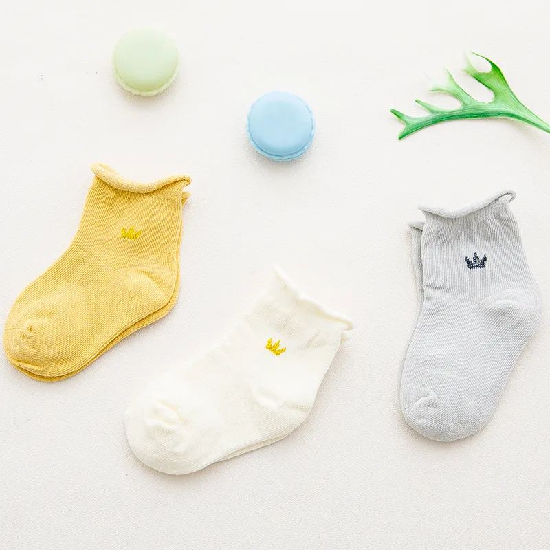 

Spring New Style Korean-style CHILDREN'S Socks Baby BABY'S Socks Solid Color Relent 0-3-Year-Old Tube Children's Socks Wholesale