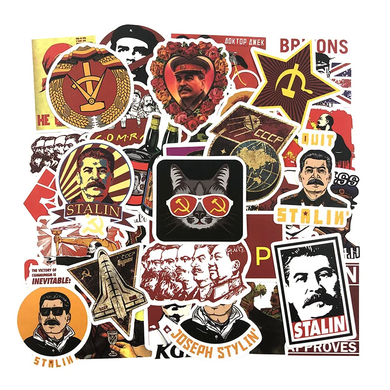 25-50 шт./упак. смешанные Сталин СССР CCCP граффити наклейки для игрушек «сделай сам» ноутбук велосипед электроскутер водонепроницаемые наклейки