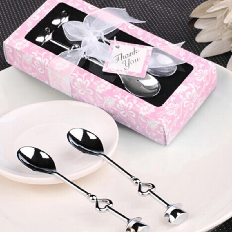 Souvenir Wedding Souvenir 1 set Wedding Souvenirs Love Drink Tea Coffee Spoon Bridal Shower Wedding Gift for Guests Wedding Birt