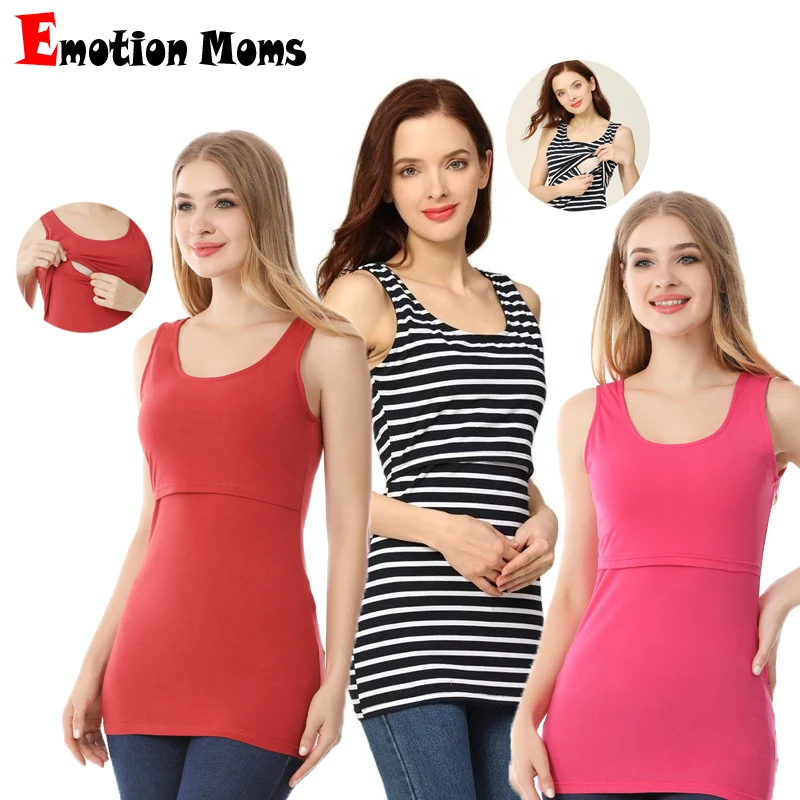 Модная одежда для беременных Emotion Mommy летний топ кормления грудью жилет | Мать и