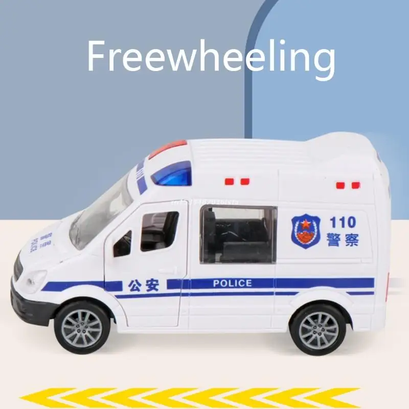 Miniature Educational Inertia Car Fire Ambulance Vehicle Toy Realistic Friction Pull Back Police Set Dropship | Игрушки и хобби
