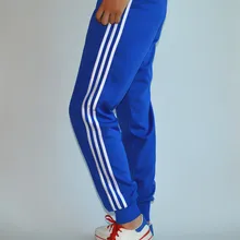 Мужские и женские синие спортивные штаны, три полоски, Униформа, брюки, красный луч, штаны для ног, для школы, для начальной школы, для учеников средней школы