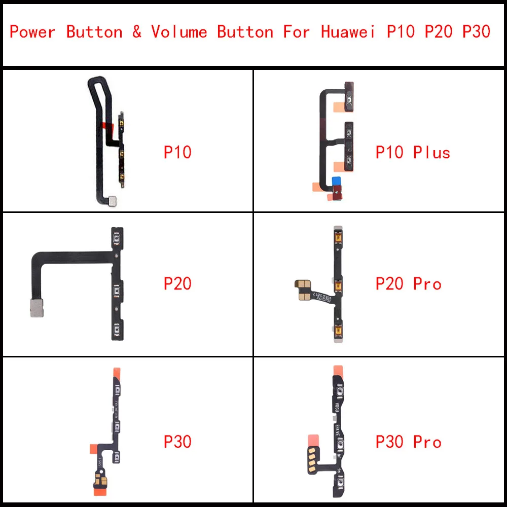 

Power Button & Volume Button Flex Cable Compatible with Huawei P10 Plus P20 Pro P30 Pro Lite High-end Cell Phone Parts