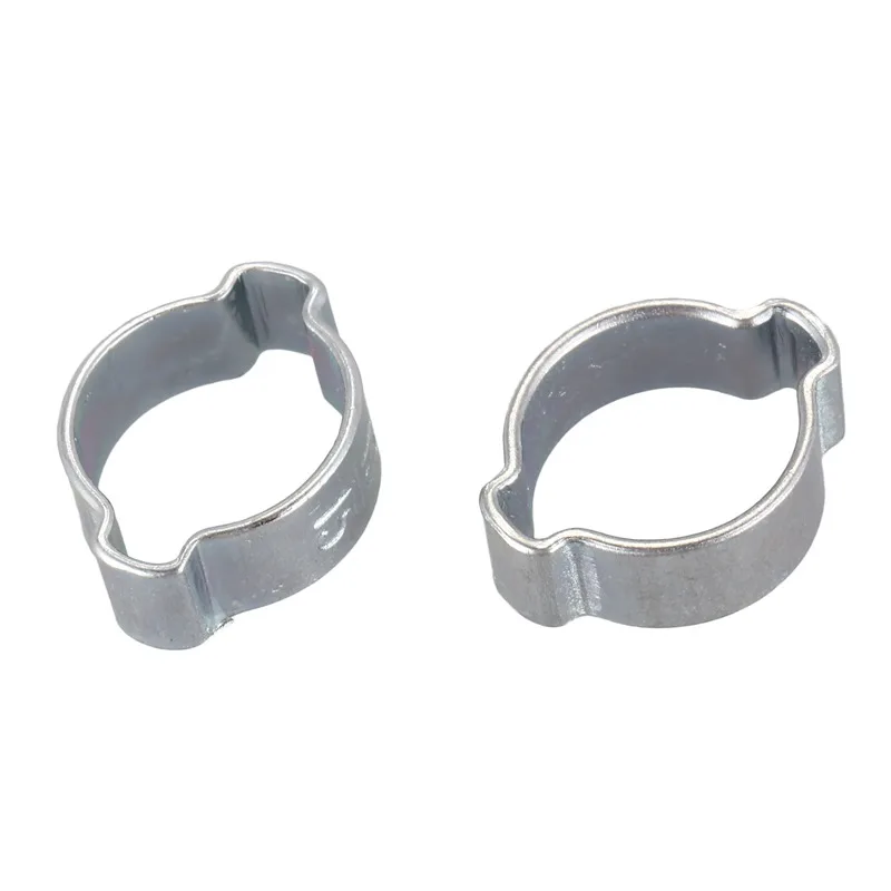 

Hot Sale 10Pcs 2Ear Clamp Air Fuel Hose Petrol Tube O Clip 13-15mm