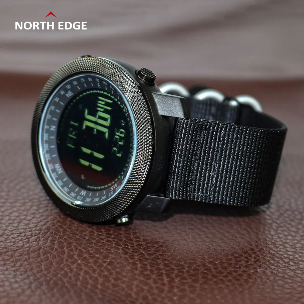 Подарок мужские цифровые часы NORTH EDGE Компас для плавания альтиметр барометр