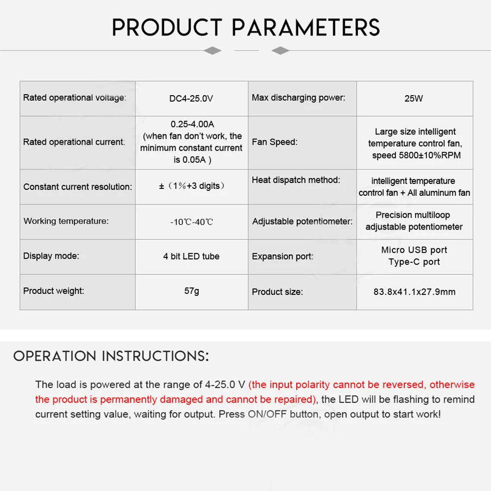 LD25 LD35 USB интерфейс ранг электронный нагрузочный резистор разрядка Емкость батареи тестовый метр с вентилятором регулируемый ток