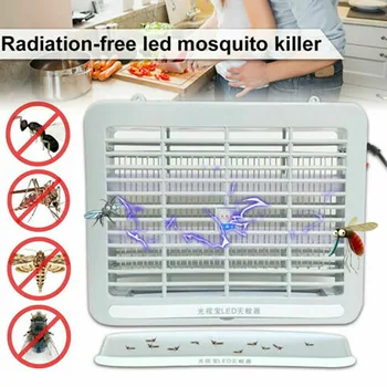 

Electric Mosquito Killer Lamp LED Night Light Insect Bug Zapper Anti Fly Pest Control UV Light Fly Trap Electronics UK Plug