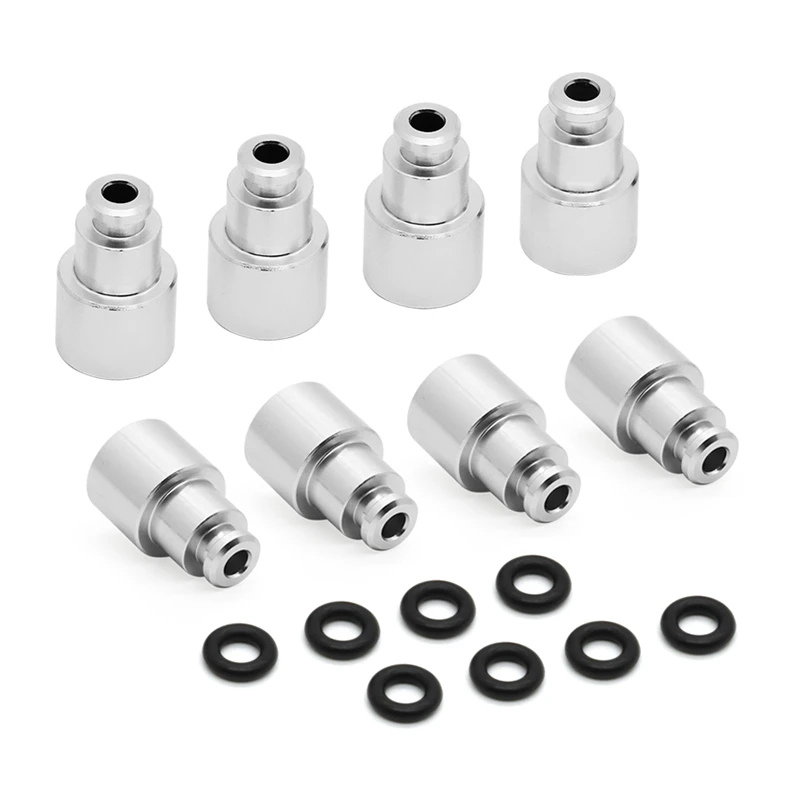 8PcsAluminumAlloyFuelInjectorAdaptersSealingExtendersSpacers