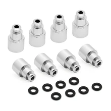 

8Pcs Aluminum Alloy Fuel Injector Adapters Sealing Extenders Spacers for LS3 delphi 4.8 5.3 6.0 injector into a LS1 LS2