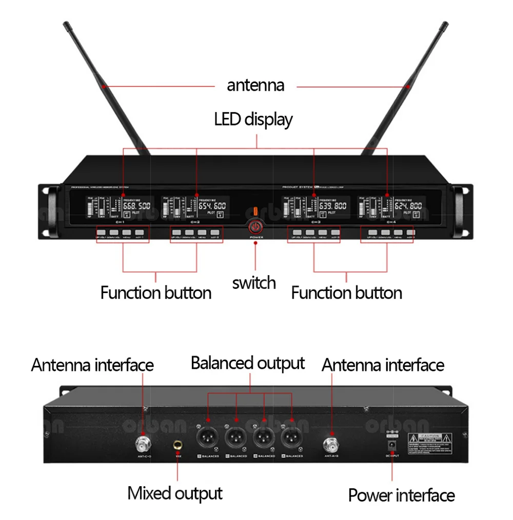 Профессиональный UHF беспроводной микрофон четыре гарнитуры микрофоны для школы сцены микрофон беспроводной