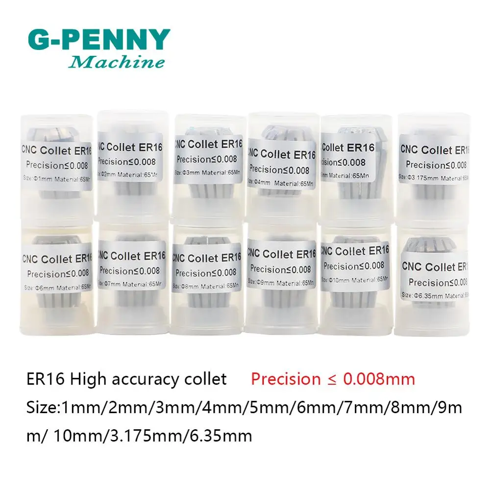 Высокое качество! Цанга шпиндельного двигателя ER16 CNC полный набор инструментов 1