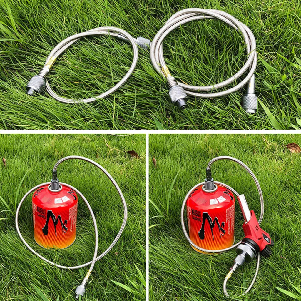 High-Pressure Propane Hose Adapter Camping Converter Pipe Tool Gas and for camping hiking outdoor cooking | Спорт и развлечения