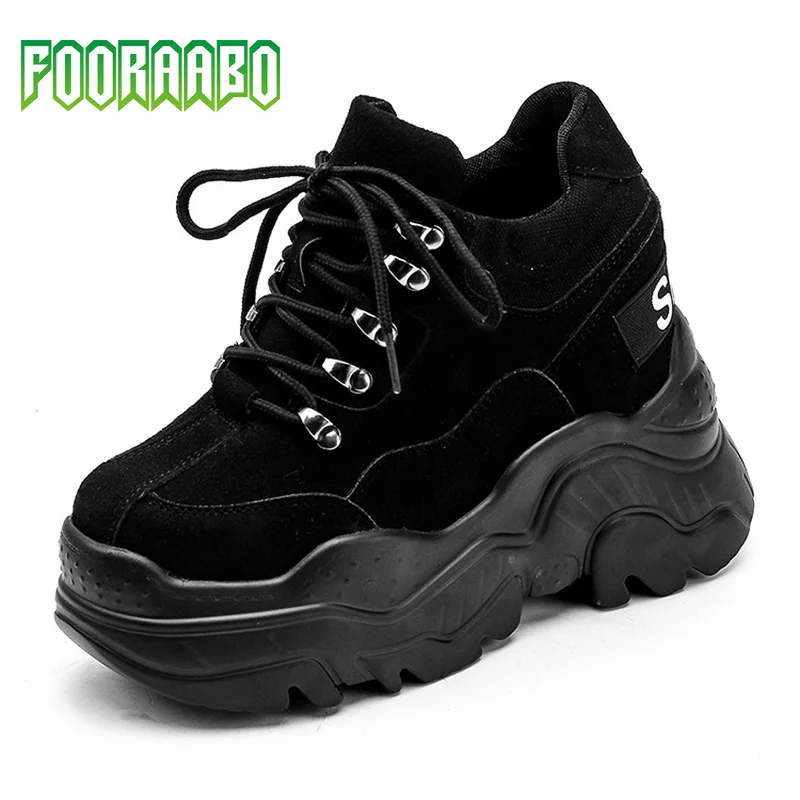 

2019 autumn Increased women's shoes new sneakers shoes thick platform shoes shoes wild student casual shoes tenis feminino HD41
