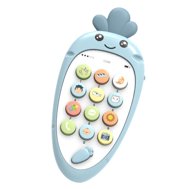 Электронная игрушка мультфильм телефон детский, для мобильного телефона Телефон обучающие игрушки музыкальная игрушка детский грызунок для младенцев телефон - Цвет: 2