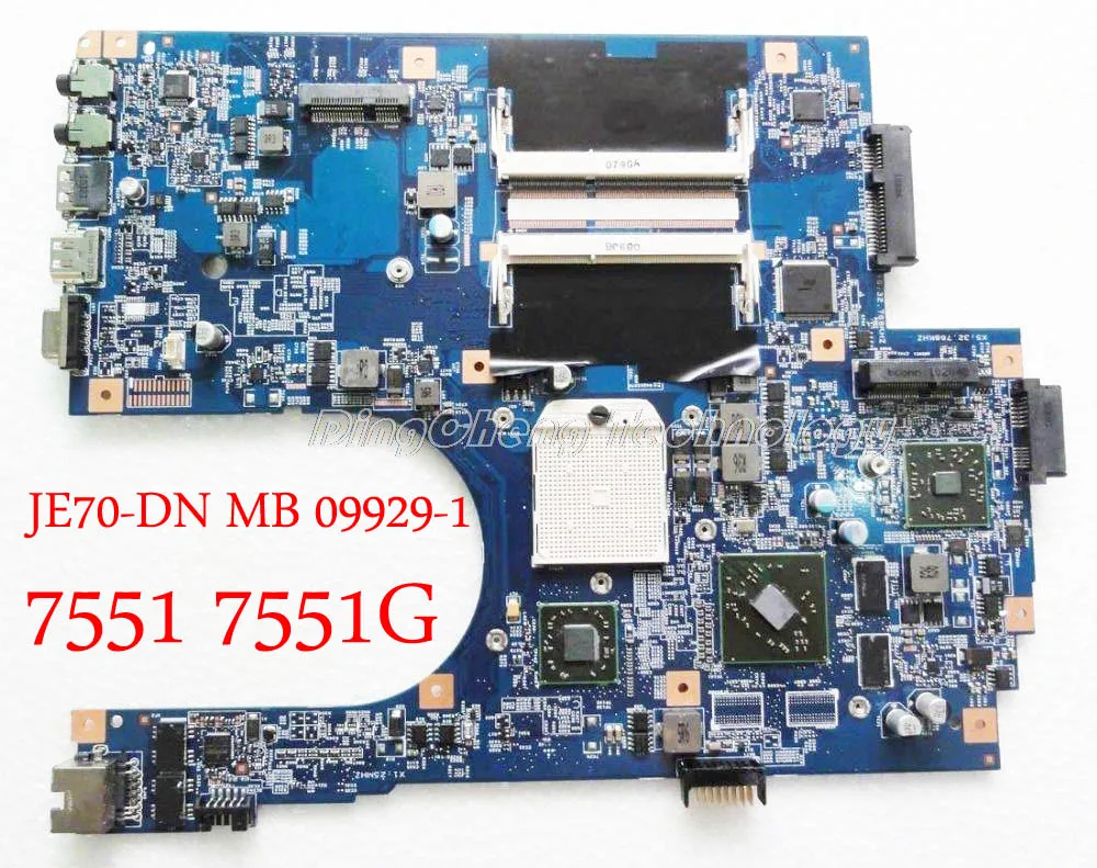 Материнская плата для ноутбука ACER 7551 7551G JE70-DN MB 09929-1 48.4HP01. 011 MBBKM01001 MB. BKM01.001 с