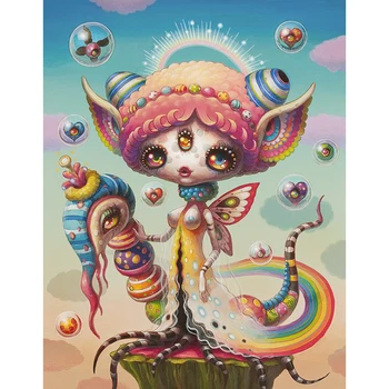 

room decor Full square/round Embroidery Pattern diamond 5D DIY paintings Cartoon girl Cross stitch kits stickers RS2124
