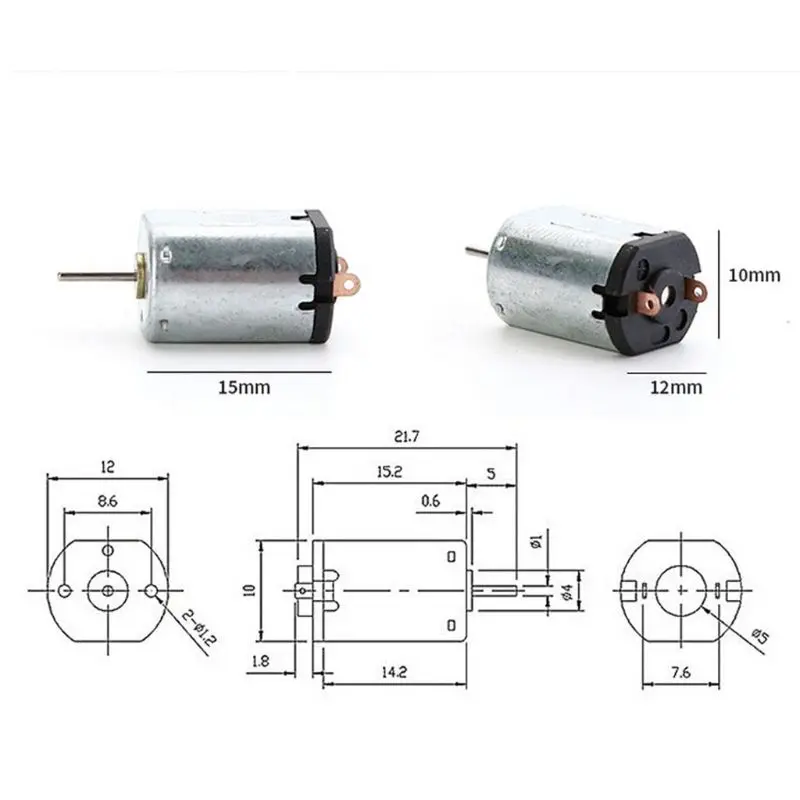 DC 220V Hobby Fai Da Te High Torsion High Speed Mini DC Motor - Kit Electrc Per Giocattoli