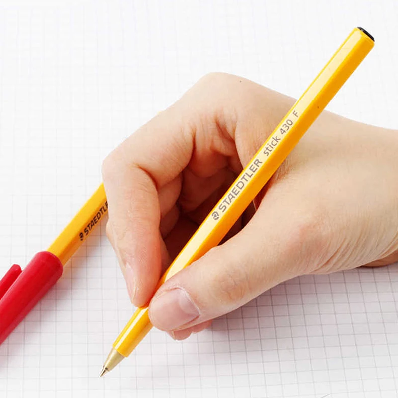 Шариковая ручка Staedtler Stick 430 M 0 7 мм 10 шт./лот красная синяя черная для обуви и