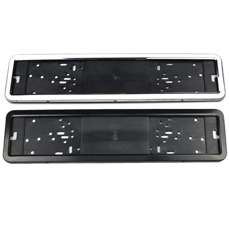 1Pc Car License Plate Frame Metal And Plastic Frame For Car Number License Plate Frame Fit For EU Front Number Plate Holder