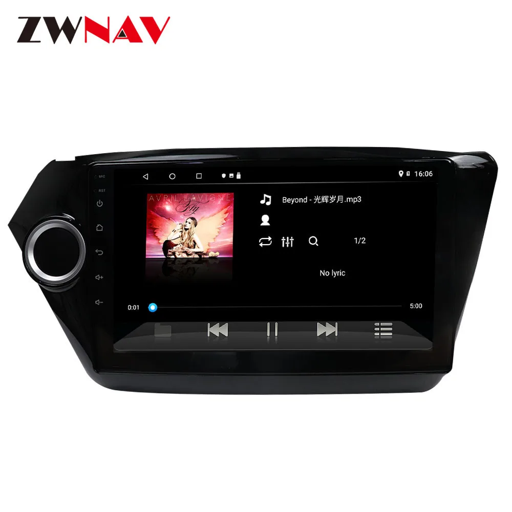Cheap car dvd player Android 9.1 2 Din GPS Car Stereo For Kia Rio 2010 2011 2012 2013-2018 Head Unit Multimedia Player Wifi Map BT 4