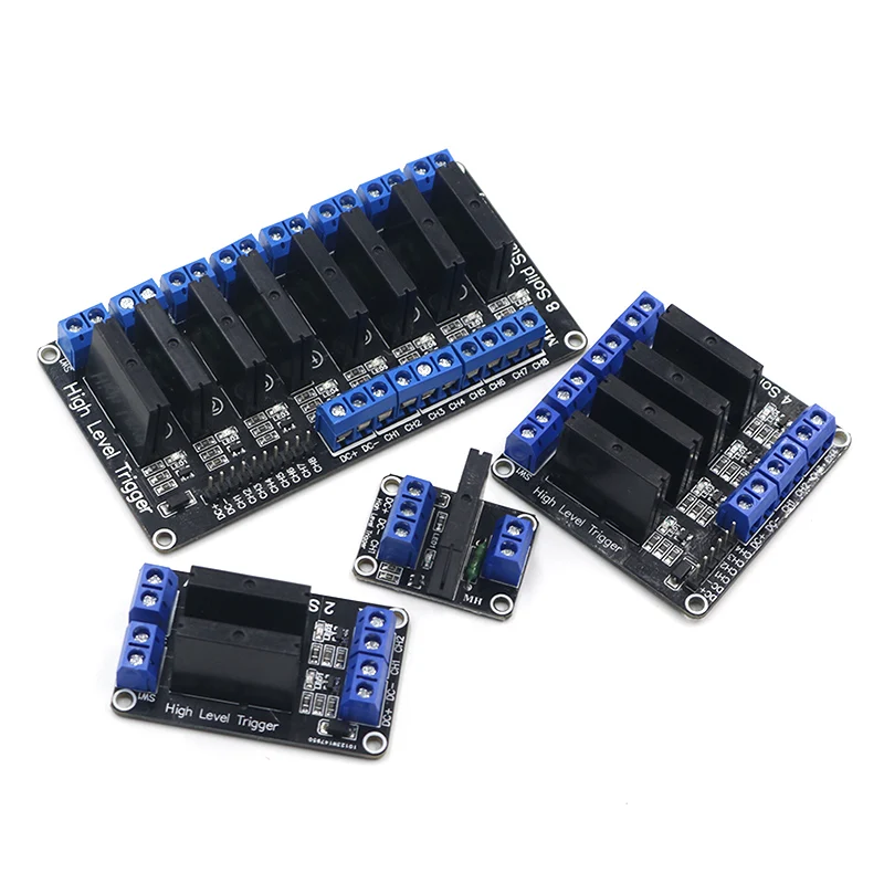 1 2 4 8 канальный 5 В DC релейный модуль твердотельный высокий уровень SSR AVR DSP G3MB 202P