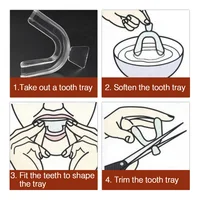 2-8PCS Anti Snoring Bruxism Sleeping Mouth Guard Tray Stop Teeth Grinding Sleep Aid Night Guard Gum Shield Mouth Health Care 2