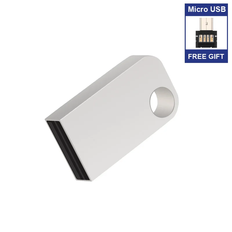 

Free Micro USB adapter mini metal USB Flash Drive Real Capacity 512gb 16g USB stick Waterproof pendrive 32 gb 64gb 128gb 256gb