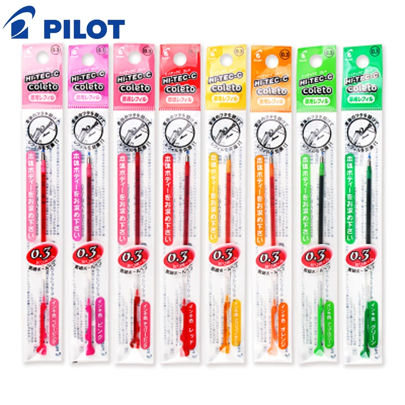 6 шт./лот Pilot Hi Tec C цветной гелевый Многофункциональный стержень 0 3/0 4/0 5 мм
