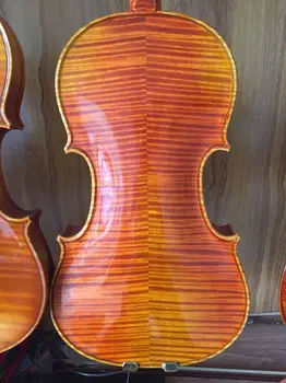 

Maple natural tiger Red light handmade violin 4/4 solid wood violin handmade paint beginner professional violin free shipping