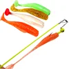 Super Q pêche leurre souple appât à poisson T queue ver 5.2g 8.5cm TPR leurres artificiels Lot 4 pièces ► Photo 1/6