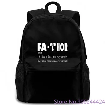 

Fa Thor Like A Dad Just Way Cooler Father's Day & Best Dad Brand Male Slim Fit women men backpack laptop travel school
