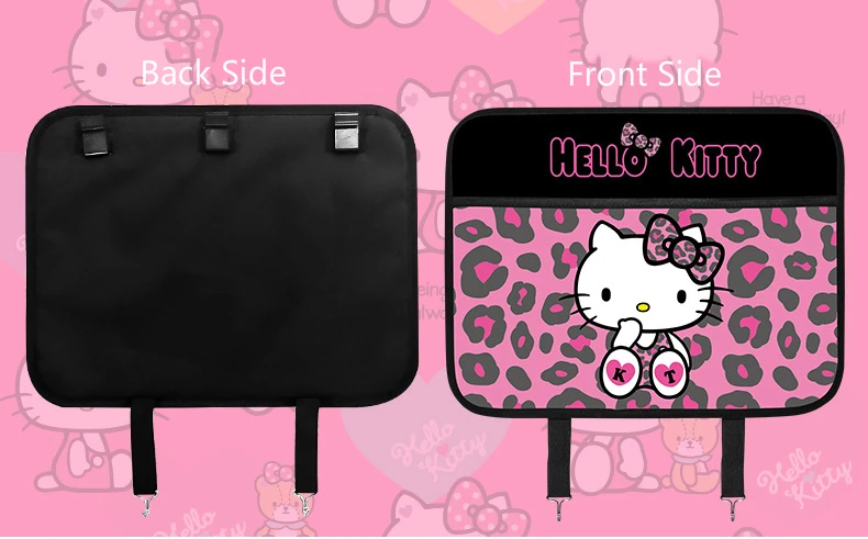 Organizador do Carro Assento de Volta Almofada à Prova Acessórios do Carro Anti-kick Almofada Auto Capa Protector Kitty Gato Anti-criança-kick Dwaterproof Água Kick Esteira 1pc 13 assento de volta capa protector kitty gato