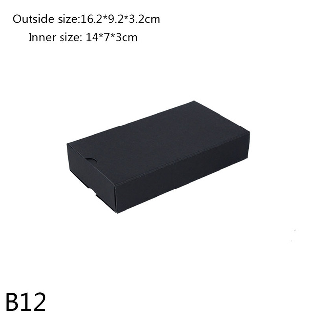 Black White Kraft Paper Box Candy Chocolate Storage Jewelry Boxes Wedding Birthday Party Gift Package Suppiles Home Decor
