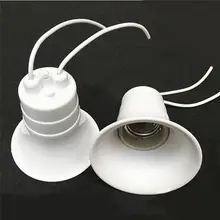 AC250V 6A E27 Цоколи керамические водонепроницаемые лампы адаптер патрон лампы светильник винт разъем E27 с линейным аксессуаром