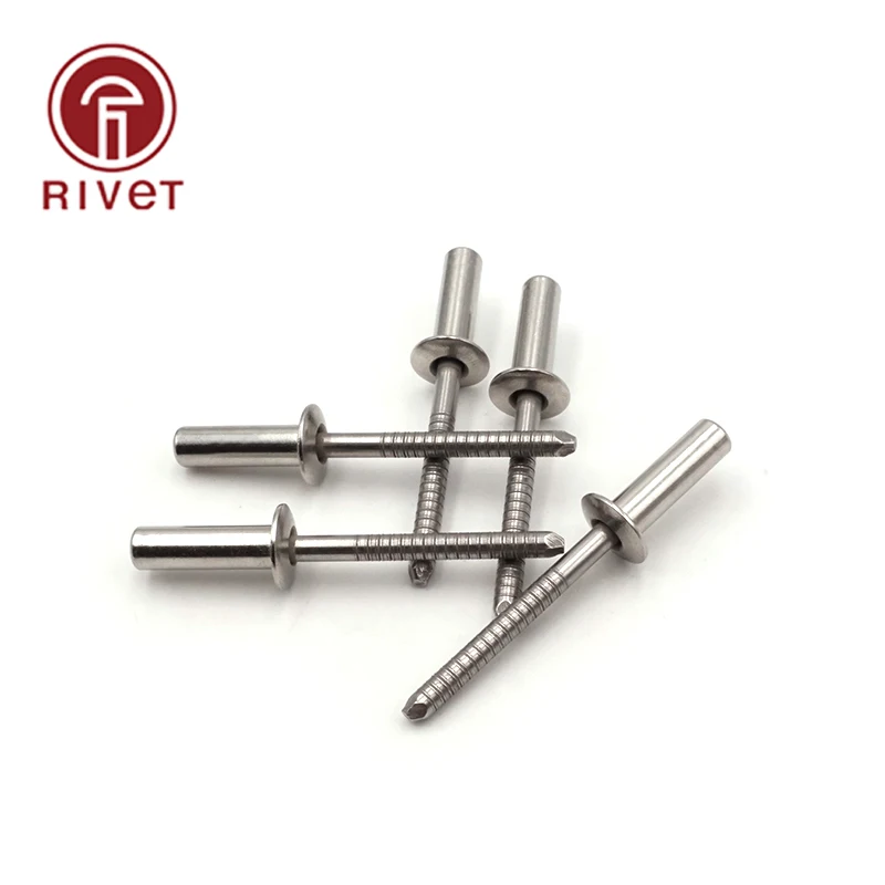 

GB12615.4 (M6.4 50PCS) DIN EN ISO 16585 Stainless Steel Round Head Closed End Blind Rivet Sealed Hollow Rivets Blind Rivets