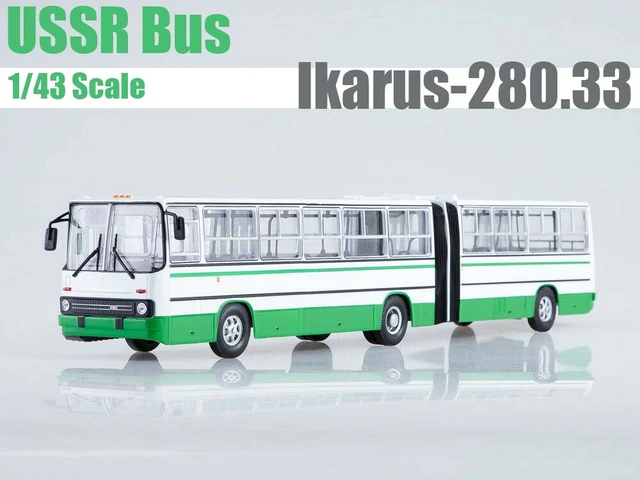  APLIQE Scale Model Vehicles for Russian Bus IKarus-280 Double  Section Alloy Car Model Collection Souvenir Decoration 1:43 Sophisticated  Gift Choice : Toys & Games