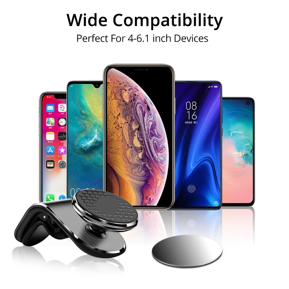 phone stand for desk Magnetic Car Phone Holder Air Vent Clip Mount Rotation Cellphone GPS Support For Xiaomi Red Mi Huawei Samsung Phone Stand in Car mobile finger holder