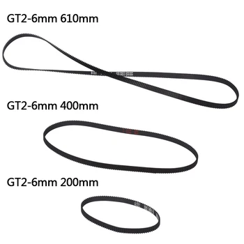 

GT2 Closed Loop Timing Belt Rubber 2GT width 6mm lenth 200mm 400mm 610mm Synchronous Belt Part 3d printer parts