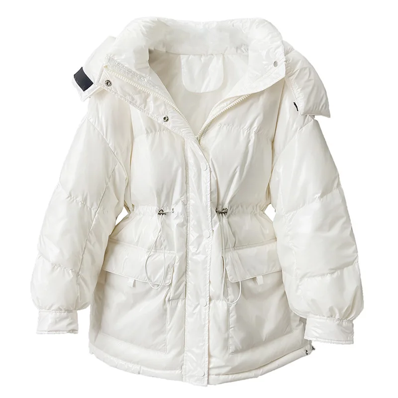 2020 New Fashion Short Glossy Down Jacket Women
