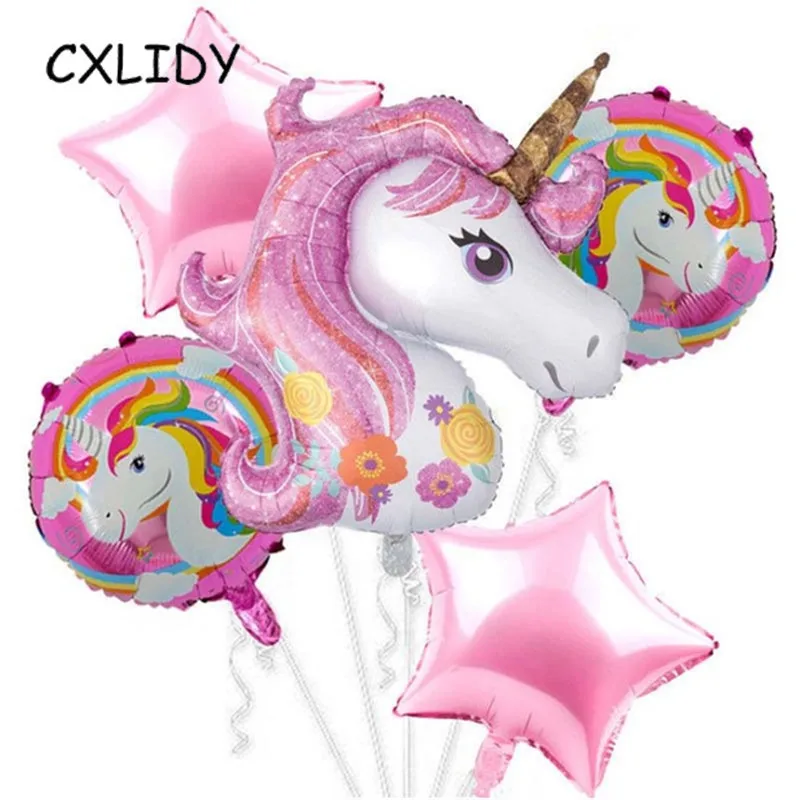 Rainbow Unicorn Cupcake Wrappers Cake Topper Happy Birthday Party Cake Decorations Kids Baby Shower Unicorn Party Supplies GM001 (16)