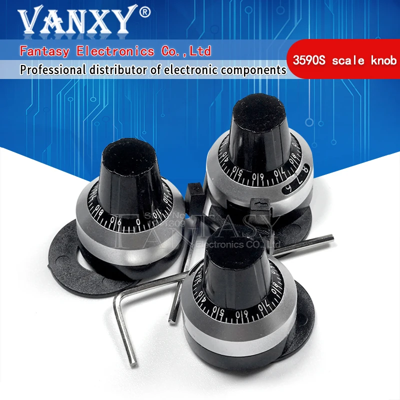 3590S 6.35 mm precision scale knob potentiometer knob multi-turn potentiometer 1PCS