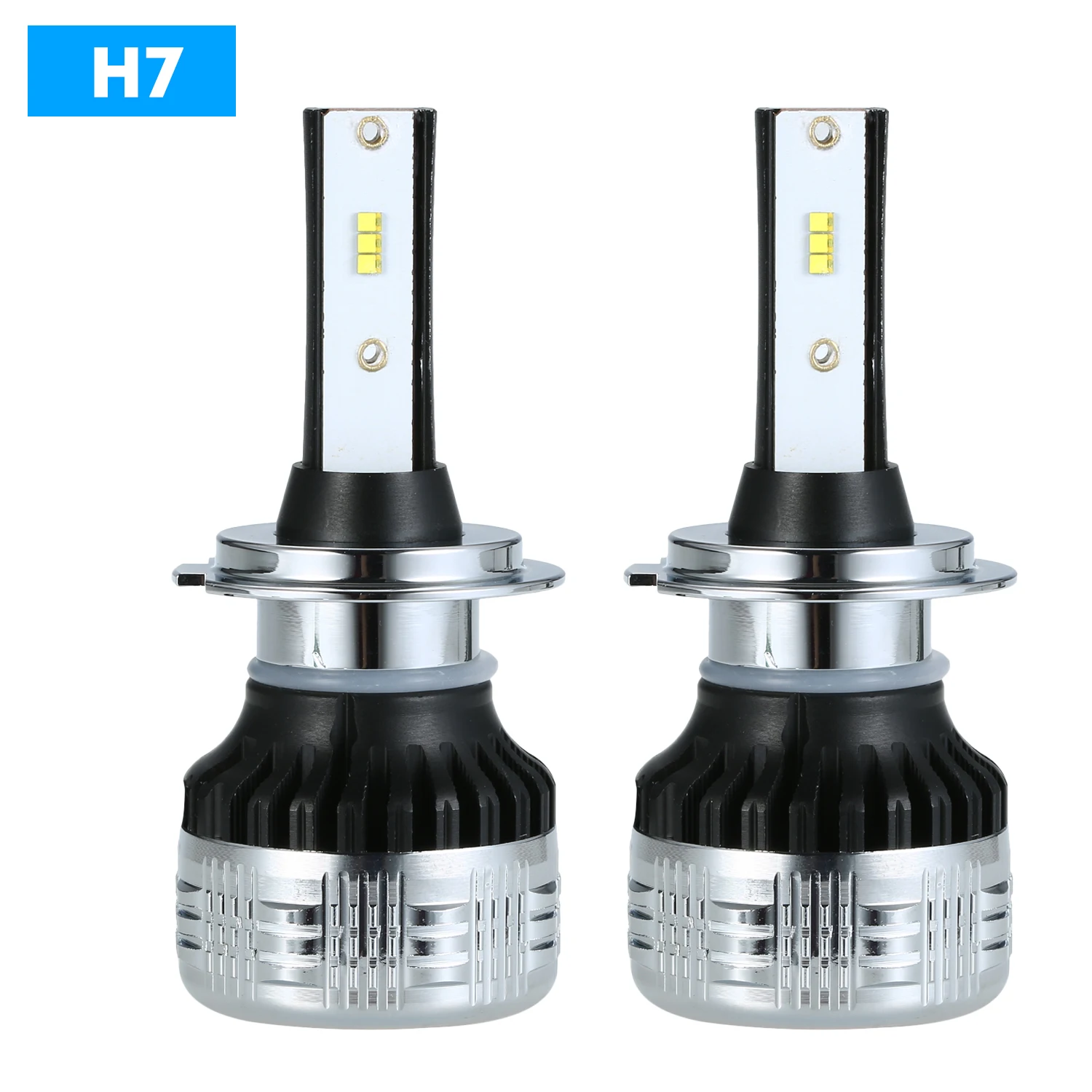 KKMOON 2 шт. Автомобильный светодиодный головной светильник лампы 150W 12000LM 8 V-48 V 9005/H1/H11/H4/H7 Авто налобный мини-фонарь COB Туман светильник Автомобильная Противо-Туманная светильник - Испускаемый цвет: H7