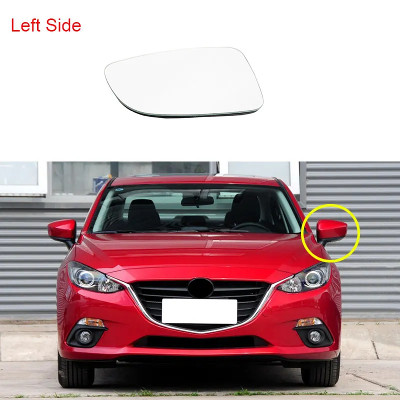 Переднее левое правое боковое зеркало с подогревом для Mazda 3 BM AXELA- G44N-69-1G1 G44H-69-1G7 GLH1-69-1G1 - Цвет: Left Side