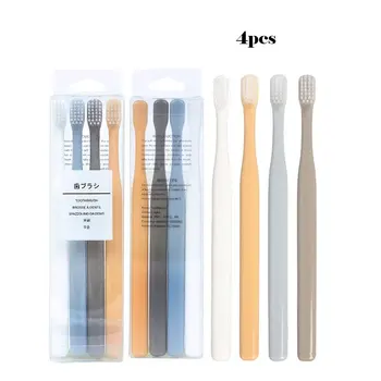 

Japanese Small Head Super Fine Soft Toothbrush Value Family Wear 4 Sticks Jacket Professional Fashion