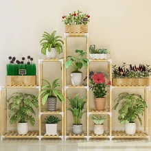 Легкая трапециевидная рама для спальни зеленая Луо Ши Чжуан украшение деревенская горшечная растительная рама для помещений рама для гостиной
