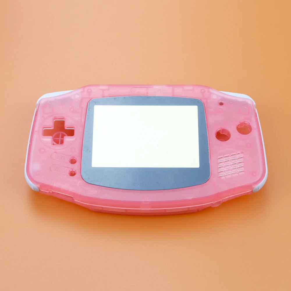 Полный комплект корпус Оболочка Чехол w/проводящая резиновая накладка кнопки+ защита экрана объектива для GameBoy Advance Игровая приставка GBA - Цвет: M