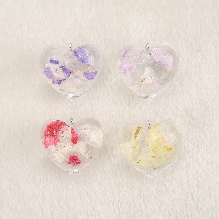 

1pcs/lot Cute Cabochon resin star and heart with flower resin Cabochons Parts for Jewelry DIY Decoration Crafts